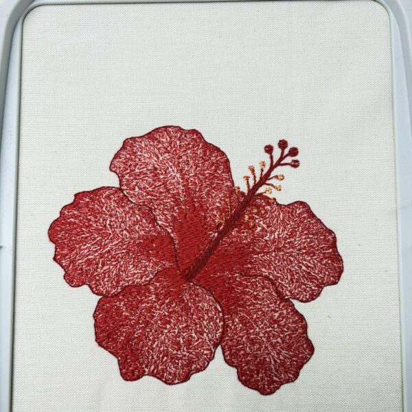 hibiscus floral embroidery design threadmotifs